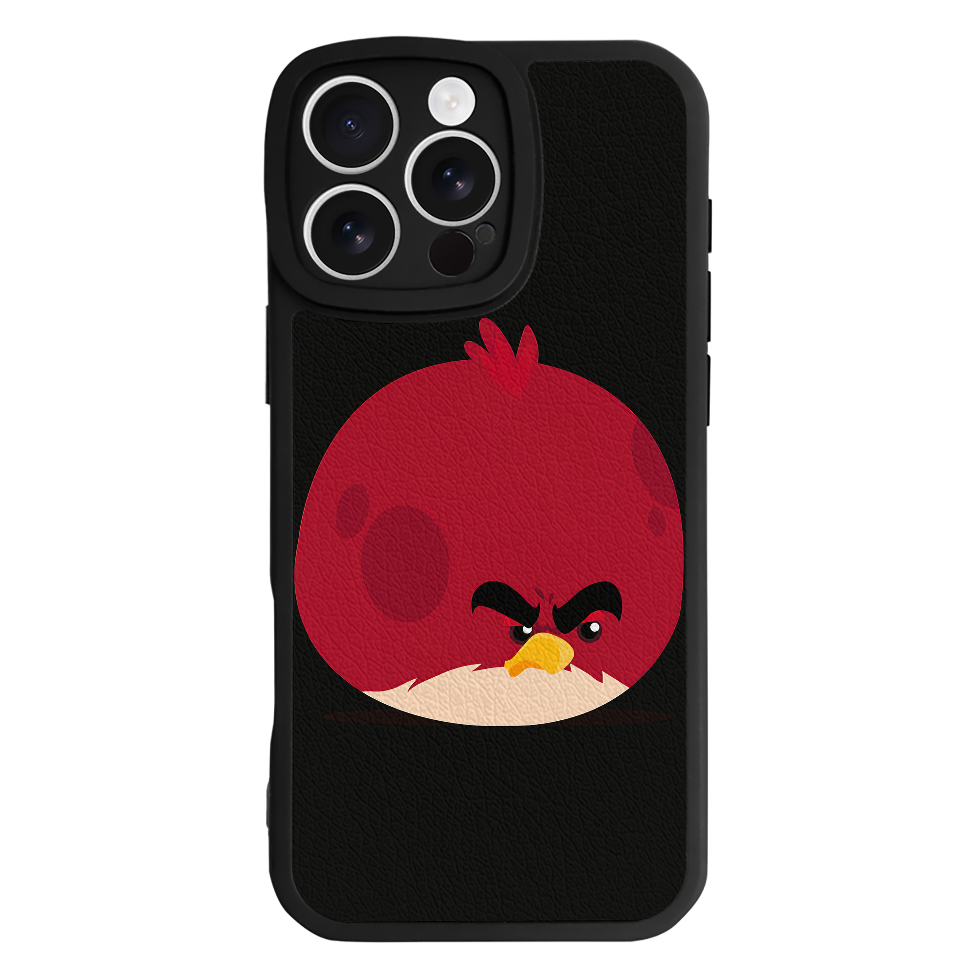 （画像用） Angry Birds アングリーバード 【iPhone 16シリーズ対応】シリコンスマホケース（レザー調） 材質：シリコン